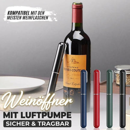 Flaschenöffner mit Druckluftpumpe
