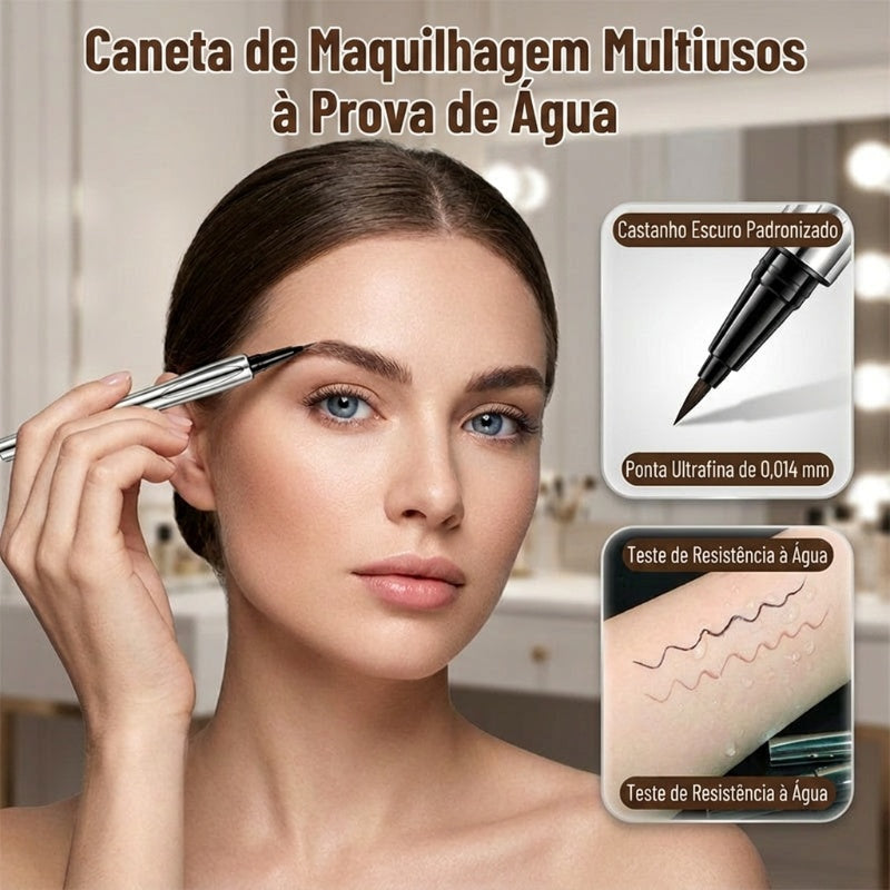 🔥 50% DE DESCONTO – Caneta Delineadora Líquida para Sobrancelhas | Ponta ultrafina, longa duração & resistente à água