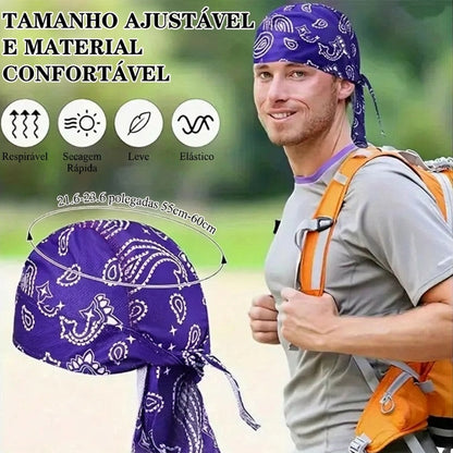Bandana clássica para motociclista e desporto | Leve, respirável e absorvente de suor