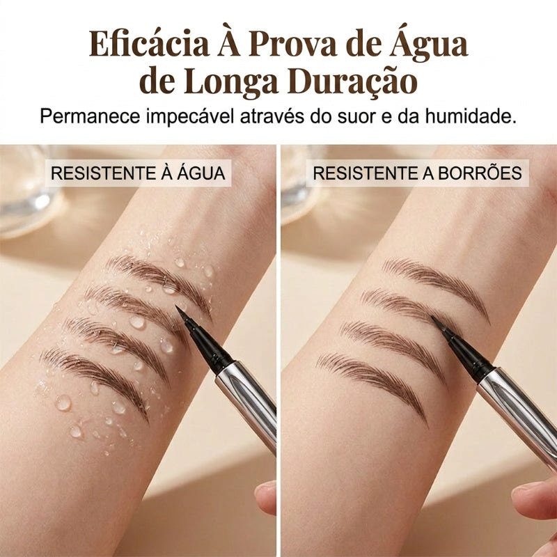 🔥 50% DE DESCONTO – Caneta Delineadora Líquida para Sobrancelhas | Ponta ultrafina, longa duração & resistente à água