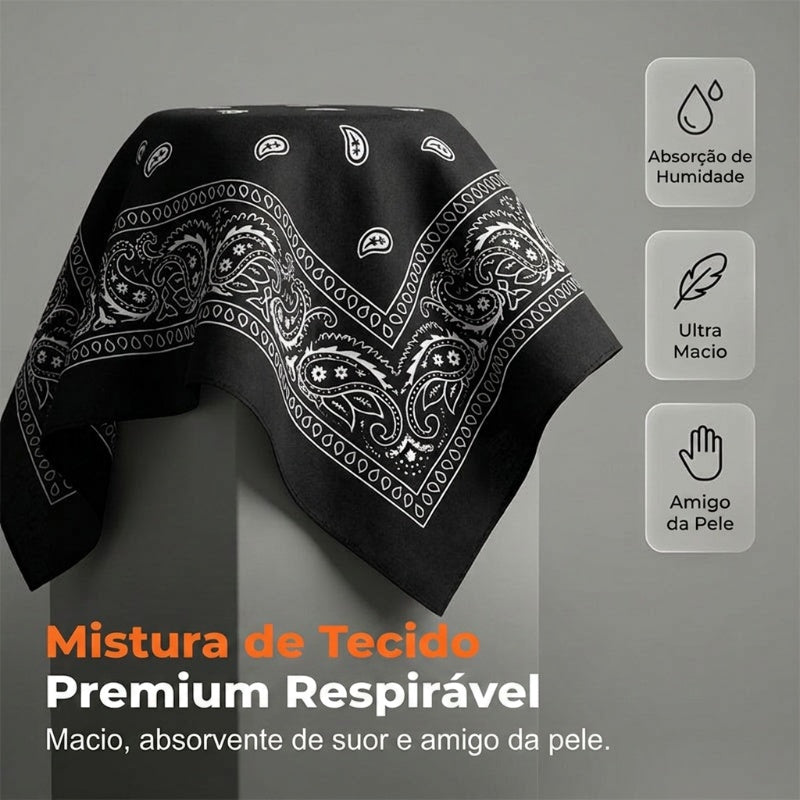 Bandana clássica para motociclista e desporto | Leve, respirável e absorvente de suor