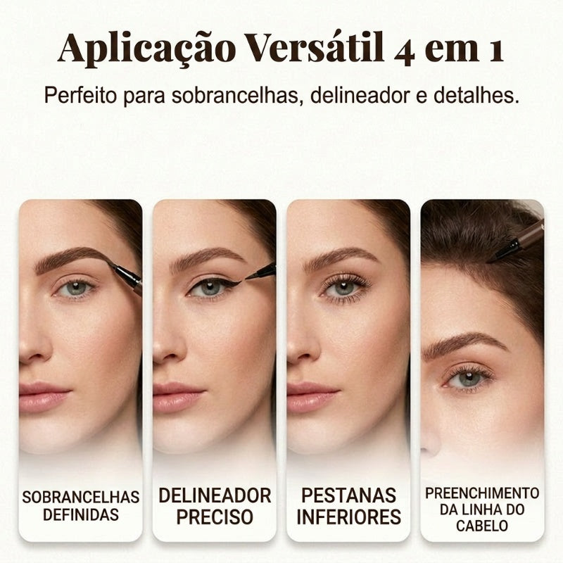 🔥 50% DE DESCONTO – Caneta Delineadora Líquida para Sobrancelhas | Ponta ultrafina, longa duração & resistente à água