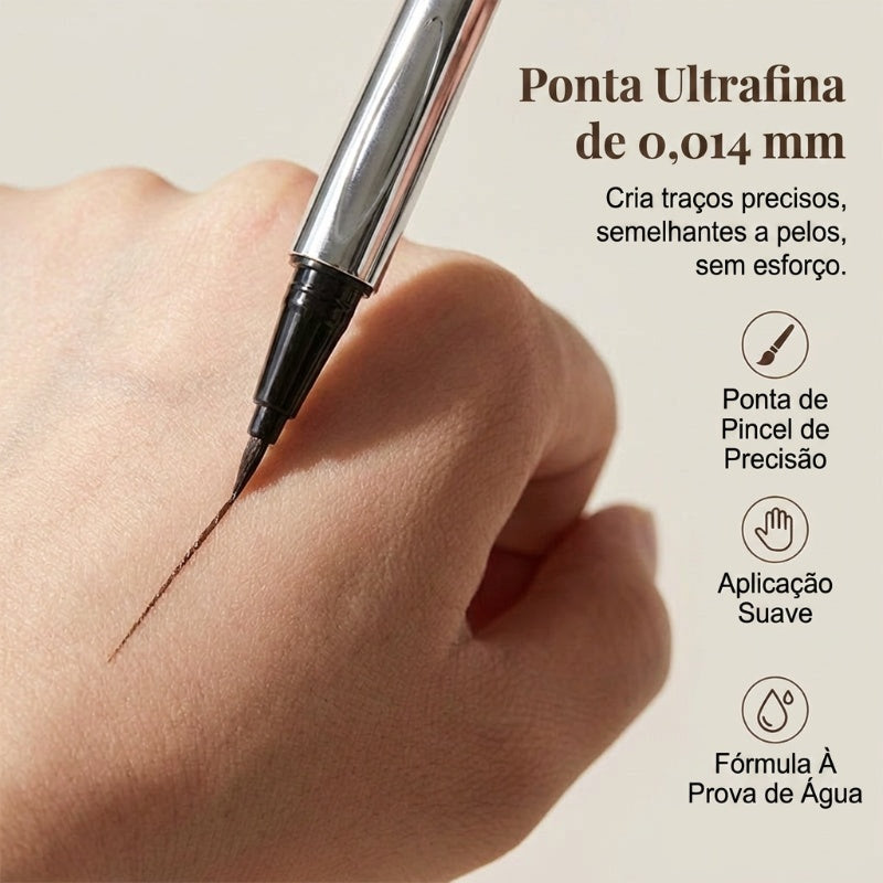 🔥 50% DE DESCONTO – Caneta Delineadora Líquida para Sobrancelhas | Ponta ultrafina, longa duração & resistente à água