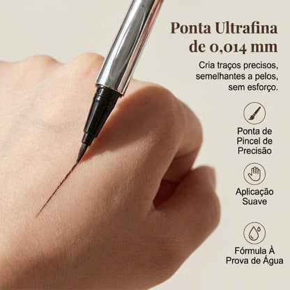 🔥 50% DE DESCONTO – Caneta Delineadora Líquida para Sobrancelhas | Ponta ultrafina, longa duração & resistente à água