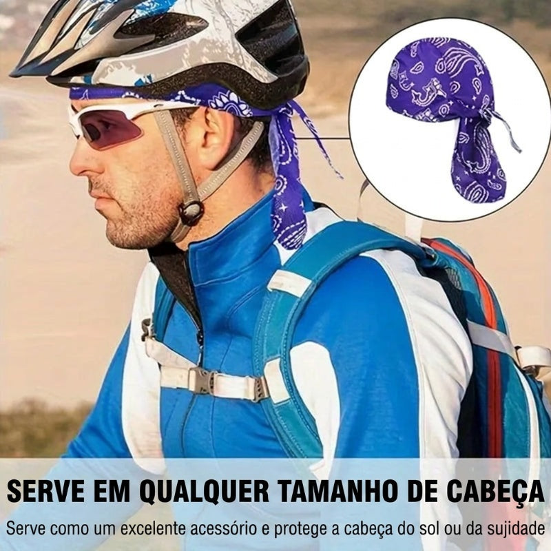 Bandana clássica para motociclista e desporto | Leve, respirável e absorvente de suor