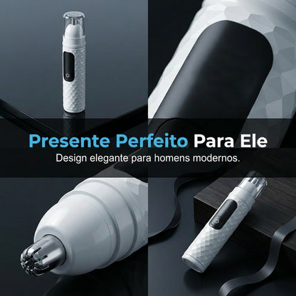 Aparador de pelos do nariz recarregável