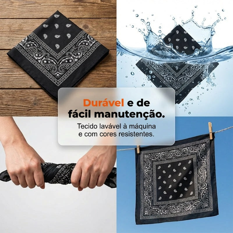 Bandana clássica para motociclista e desporto | Leve, respirável e absorvente de suor