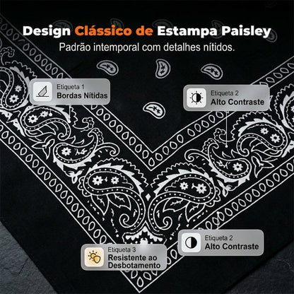 Bandana clássica para motociclista e desporto | Leve, respirável e absorvente de suor