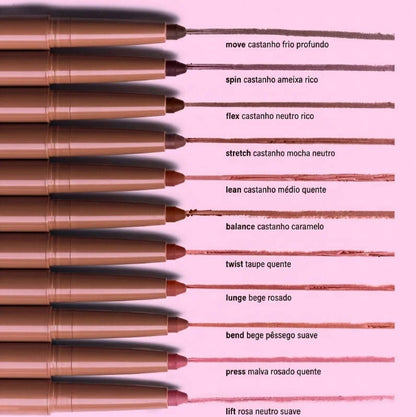 Caneta Delineador Labial com Peptídeos e Duas Pontas | Longa duração, hidratante & cores vibrantes