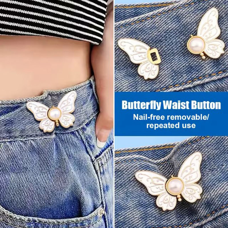 🦋 50% DE DESCONTO – Fivela Ajustável de Cintura Borboleta | Compre 1 Leve 9 Grátis, prática & versátil