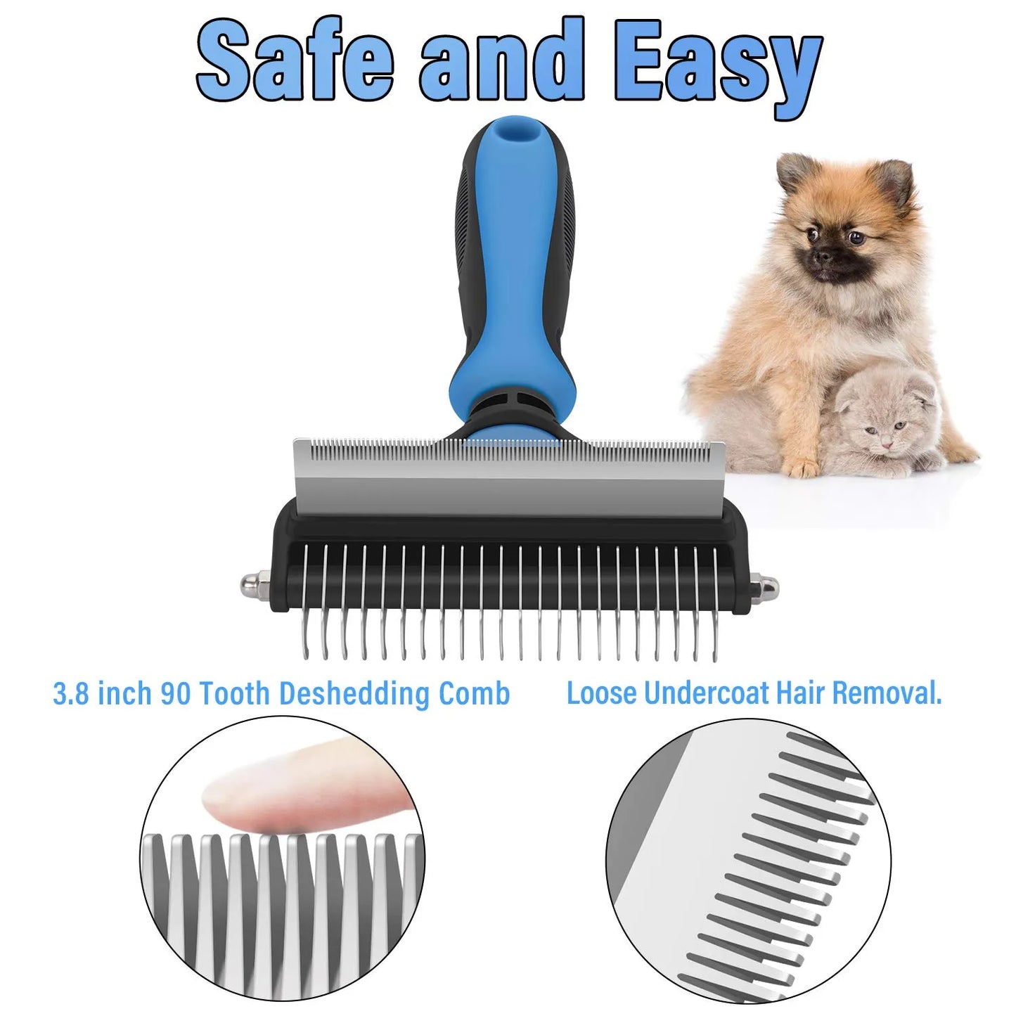 🐾 50% DE DESCONTO – Escova Profissional para Desembaraçar Cães e Gatos | Remove nós suavemente, cuida do pelo & fácil de usar