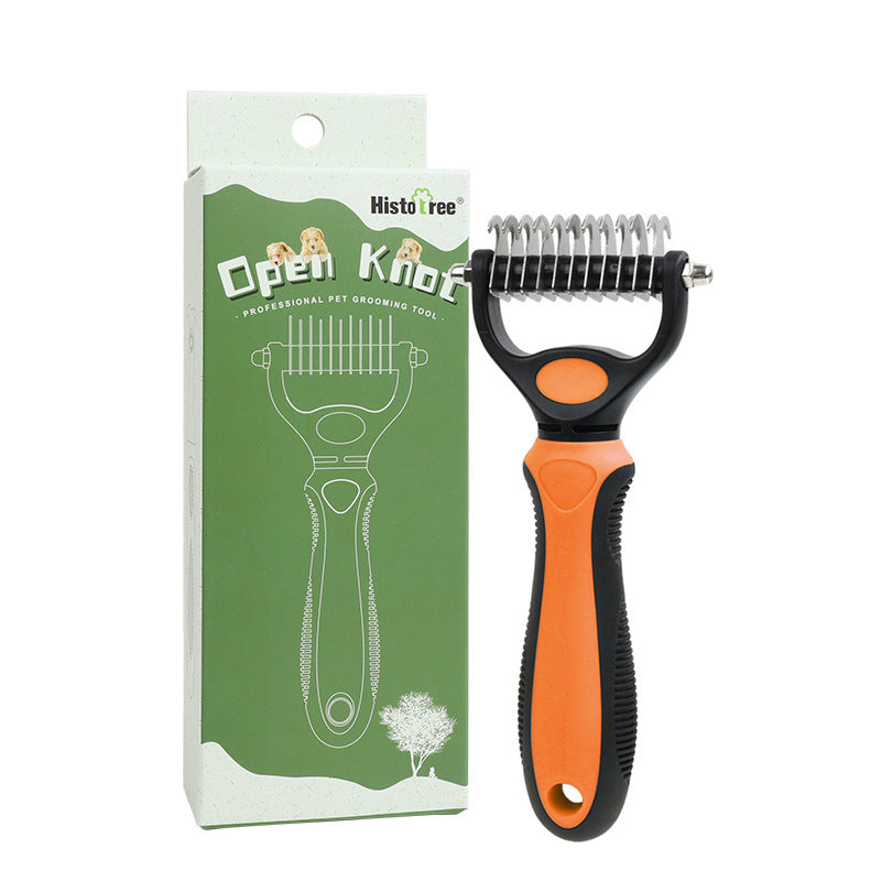 🐾 50% DE DESCONTO – Escova Profissional para Desembaraçar Cães e Gatos | Remove nós suavemente, cuida do pelo & fácil de usar