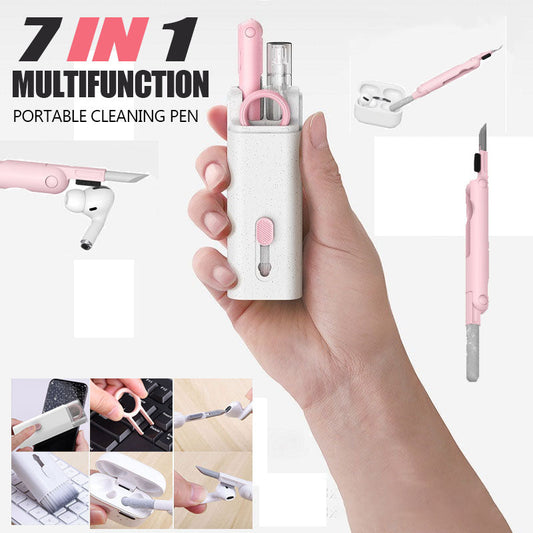 ✨ 7-in-1 multifunktionaler tragbarer Reinigungsstift – Das ultimative Gadget für makellose Bildschirme, Tastaturen und mehr! 📱💻⌨️
