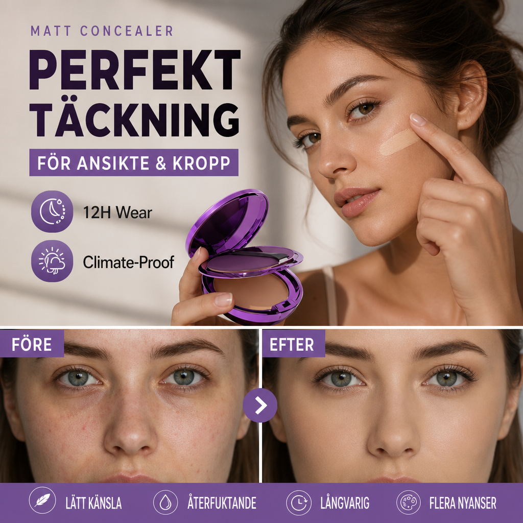 💜 50% DE DESCONTO – ÚLTIMO DIA 💜 Corretivo Matte para Rosto e Corpo | Alta cobertura, acabamento natural & longa duração