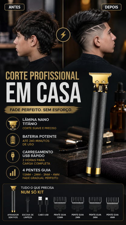 ✂️ 50% DE DESCONTO – Aparador de Cabelo Sem Fio | Oferta especial, presente ideal, corte fácil & prático ✨🎁
