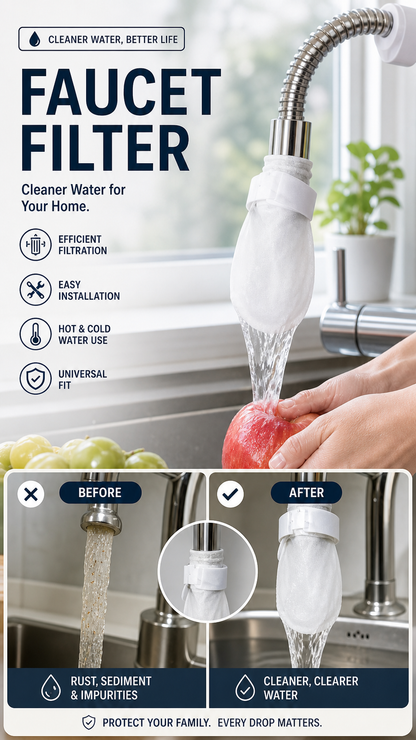 🚰 50% DE DESCONTO – Filtro Anti-Salpicos para Torneira de Cozinha | Remove sedimentos e ferrugem, 360°, fácil instalação & água mais limpa 💧