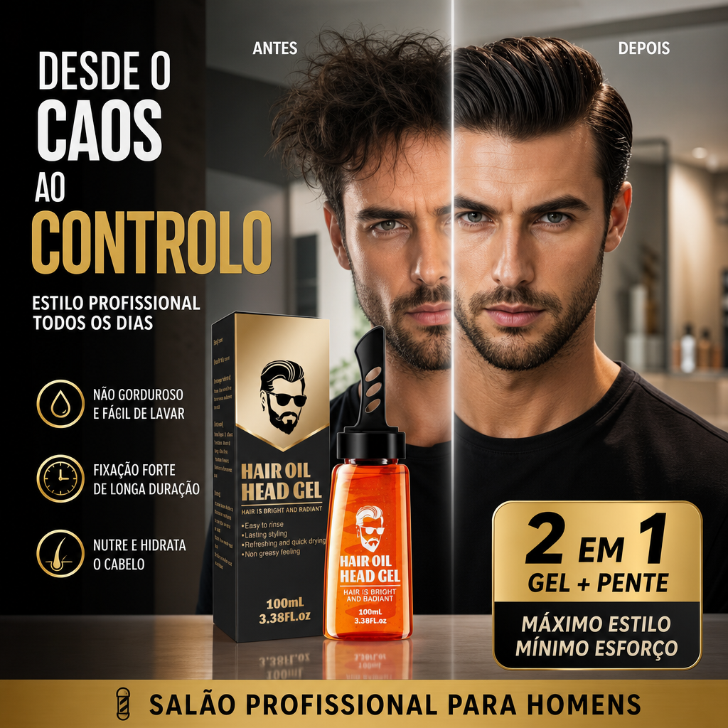 ✨ 50% DE DESCONTO – Pente Modelador com Gel | Modela, fixa & prática