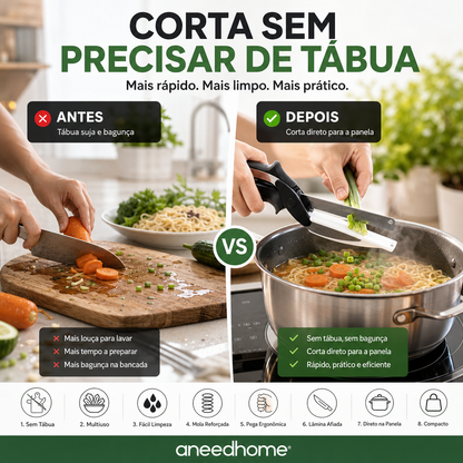 ✂️ Tesoura de cozinha multifuncional e resistente – Corta, recorta, esmaga – Uma única ferramenta para tudo! 🦴🔪