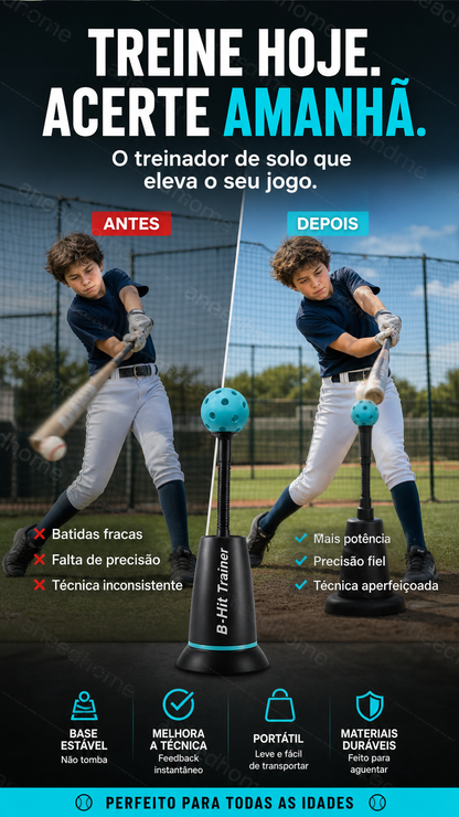 ⚾ 50% DE DESCONTO – Treinador de Ajustável para Rebatidas de Basebol | A ferramenta definitiva para treino, ajustável & eficaz