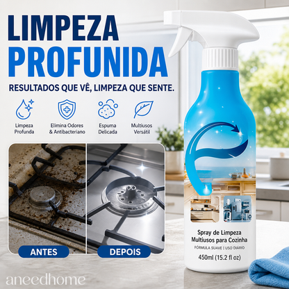 🧼 50% DE DESCONTO – Spray Multissuperfícies para Cozinha | Remove gordura teimosa em segundos, eficaz & poderoso ✨🍳