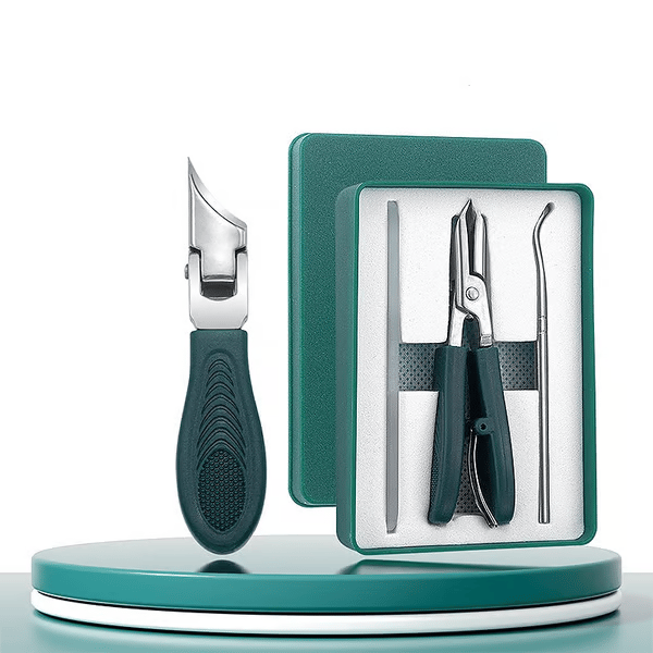 ✂️ 50% DE DESCONTO – Conjunto de 3 Corta-unhas Ângulo Bico de Águia | Corte preciso, lâmina afiada & durável