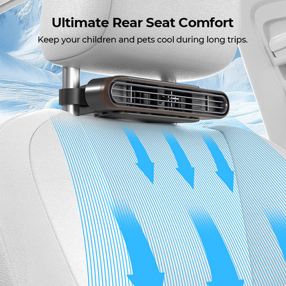 🌬️ 50% DE DESCONTO – Ventilador para Banco de Carro Recarregável | 3 velocidades, bateria 3000mAh & prático