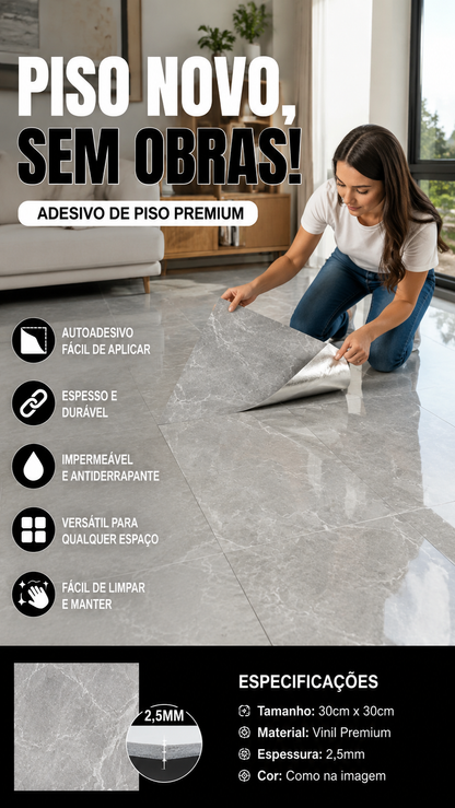 🧱 50% DE DESCONTO – Compre 3 Leve 1 Grátis ✨ Adesivo para Azulejos Autocolante Reforçado | À prova d'água, durável & ideal para cozinha e banheiro