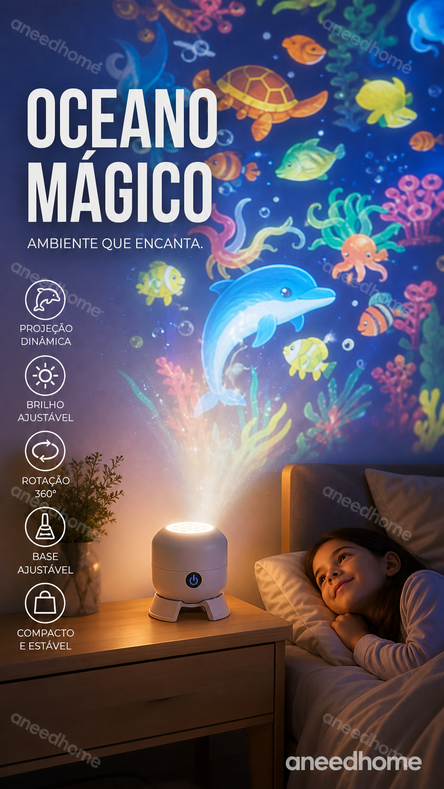 🎡 50% DE DESCONTO – Projetor LED Rotativo com Efeitos Dinâmicos | Mais de 50.000 unidades vendidas, decoração imersiva & ideal para festas ✨