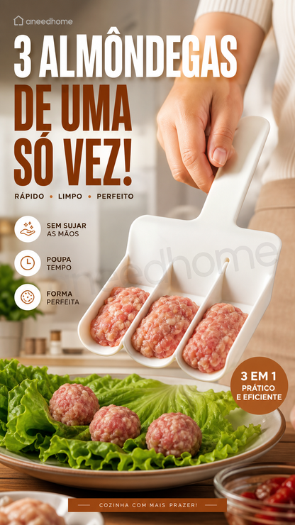🍖 50% DE DESCONTO – Compre 2 Leve 1 Grátis 🔥 Fabricante Criativo de Almôndegas para Cozinha | Rápido, prático & fácil de usar
