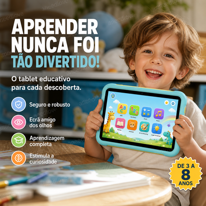 📚 50% DE DESCONTO – Tablet Educativo Infantil | Aprendizagem interativa, conteúdo pedagógico & tela protetora ✨🧒