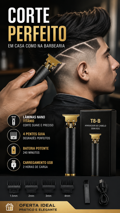 ✂️ 50% DE DESCONTO – Aparador de Cabelo Sem Fio | Oferta especial, presente ideal, corte fácil & prático ✨🎁