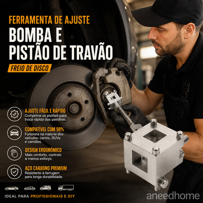 🚗 50% DE DESCONTO – Ferramenta para Pinça de Travão de Disco | Oficina em casa, precisa & durável 🔧