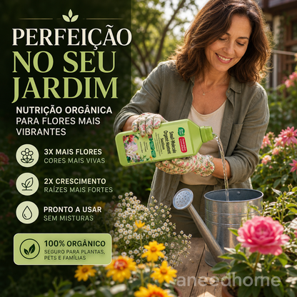 🌱 50% DE DESCONTO – Solução Nutriente Orgânica para Plantas | Promove crescimento, suave para mudas & absorção rápida