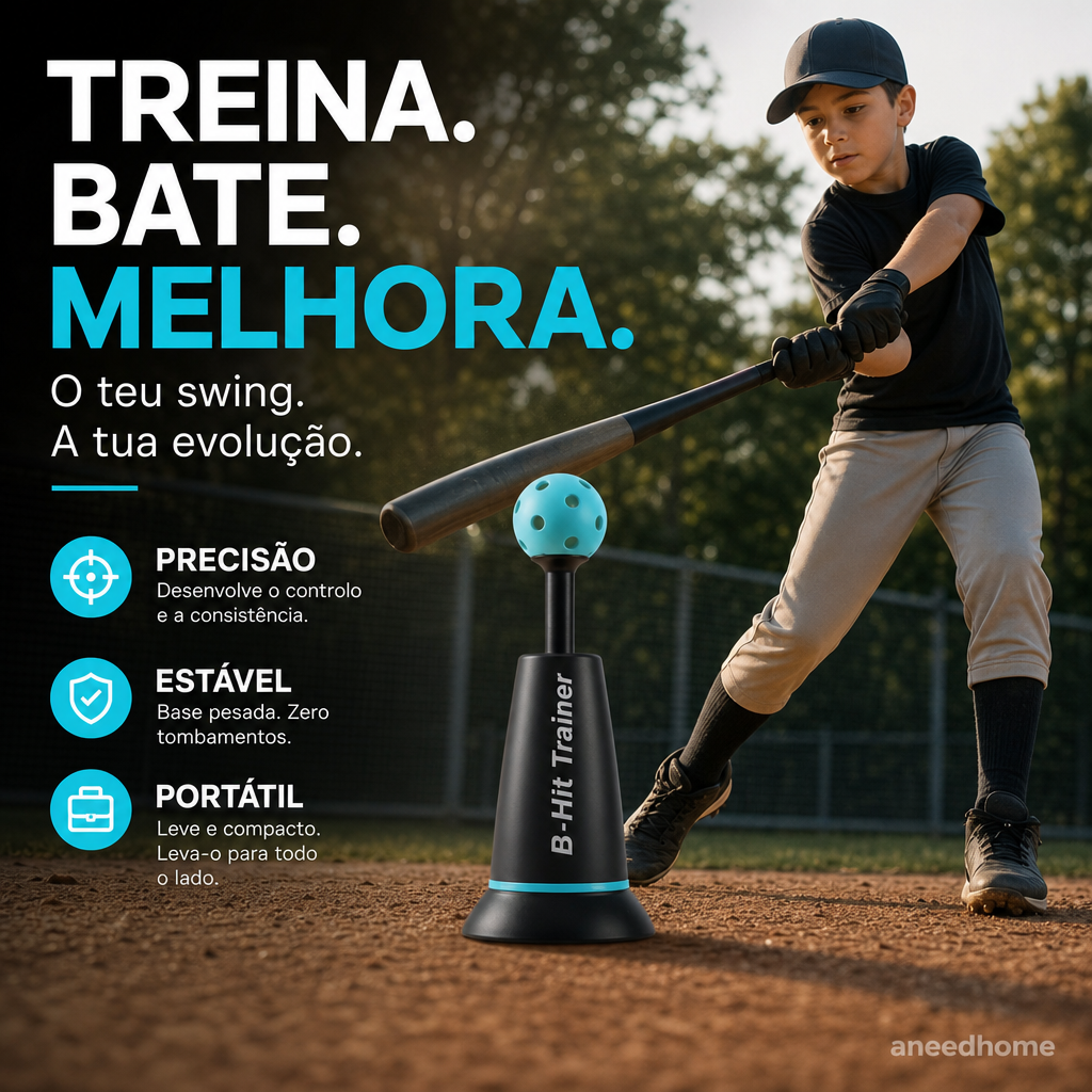 ⚾ 50% DE DESCONTO – Treinador de Ajustável para Rebatidas de Basebol | A ferramenta definitiva para treino, ajustável & eficaz