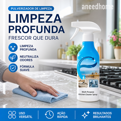 🧼 50% DE DESCONTO – Spray Multissuperfícies para Cozinha | Remove gordura teimosa em segundos, eficaz & poderoso ✨🍳