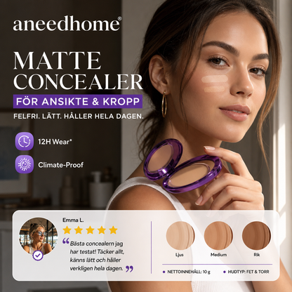 💜 50% DE DESCONTO – ÚLTIMO DIA 💜 Corretivo Matte para Rosto e Corpo | Alta cobertura, acabamento natural & longa duração