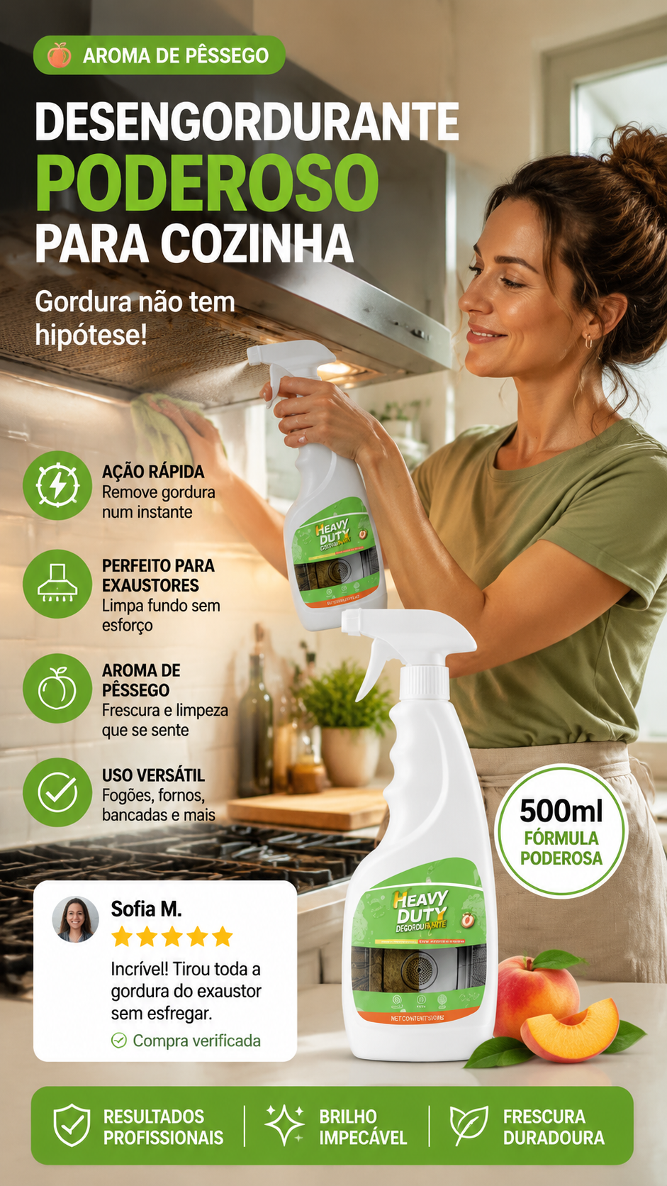 🧼 50% DE DESCONTO – Spray Desengordurante para Cozinha | Ação potente, remove gordura pesada & fácil aplicação 🔥
