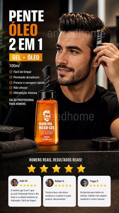 ✨ 50% DE DESCONTO – Pente Modelador com Gel | Modela, fixa & prática