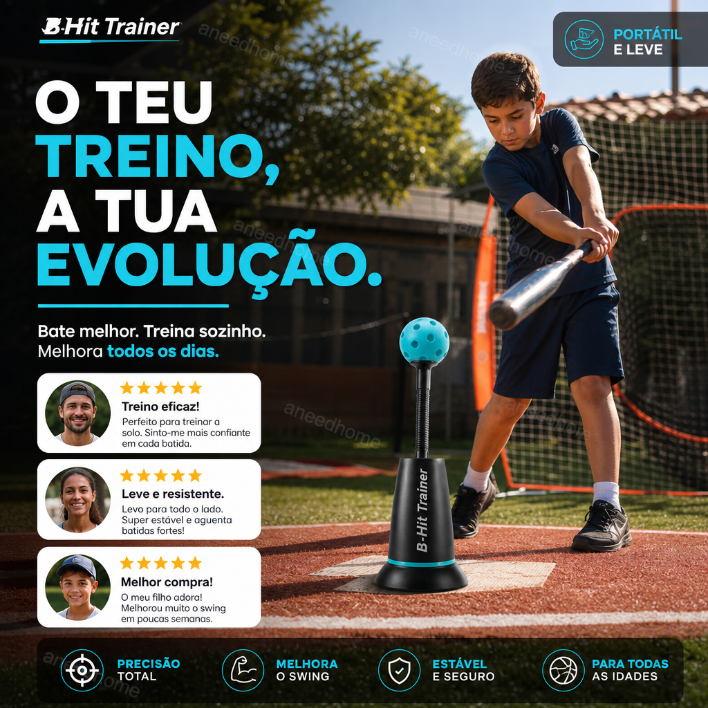 ⚾ 50% DE DESCONTO – Treinador de Ajustável para Rebatidas de Basebol | A ferramenta definitiva para treino, ajustável & eficaz