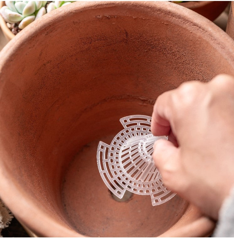 🔥50% DE DESCONTO – Dispositivo de Drenagem para Plantas | Evita apodrecimento das raízes, areja o solo & fácil instalação