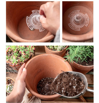🔥50% DE DESCONTO – Dispositivo de Drenagem para Plantas | Evita apodrecimento das raízes, areja o solo & fácil instalação