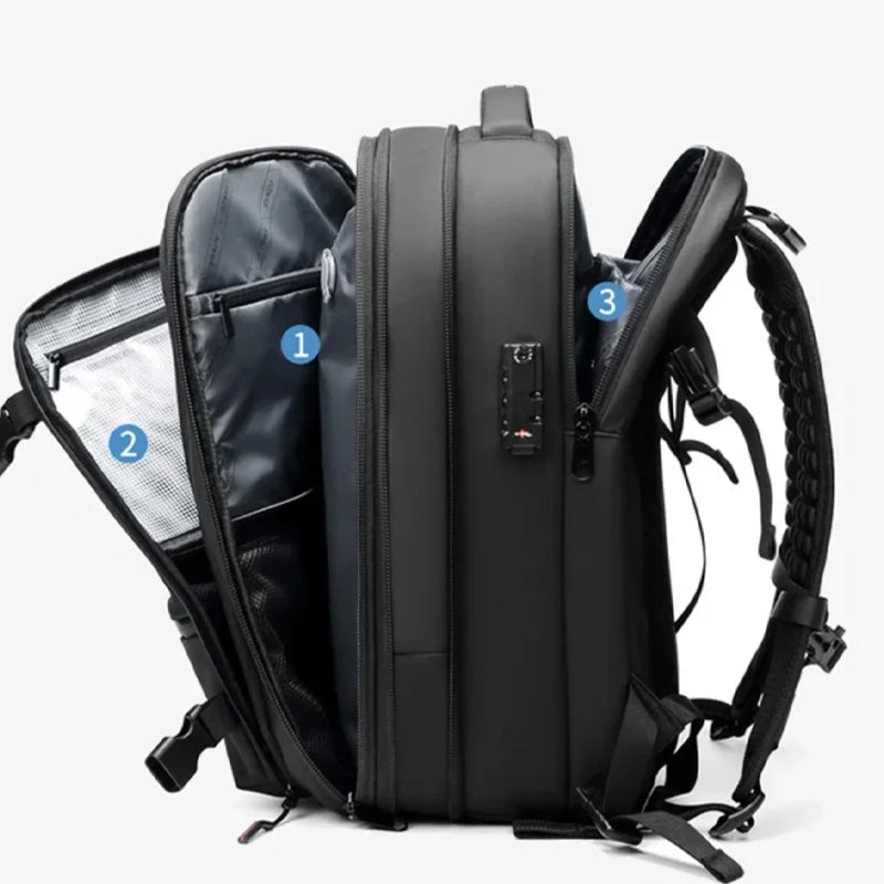 🔥 50% DE DESCONTO – Mochila de Viagem Expansível de Grande Capacidade | Multifuncional, resistente & ideal para viagens longas