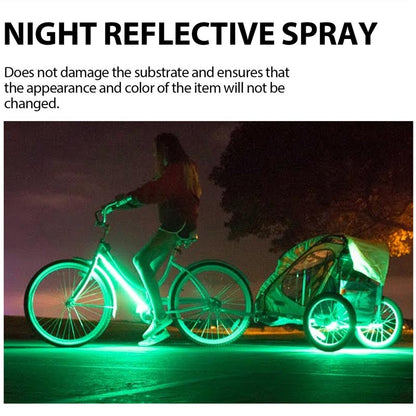 ✨ 50% DE DESCONTO – Spray Refletor Noturno Multiuso | Segurança visível & fácil aplicação