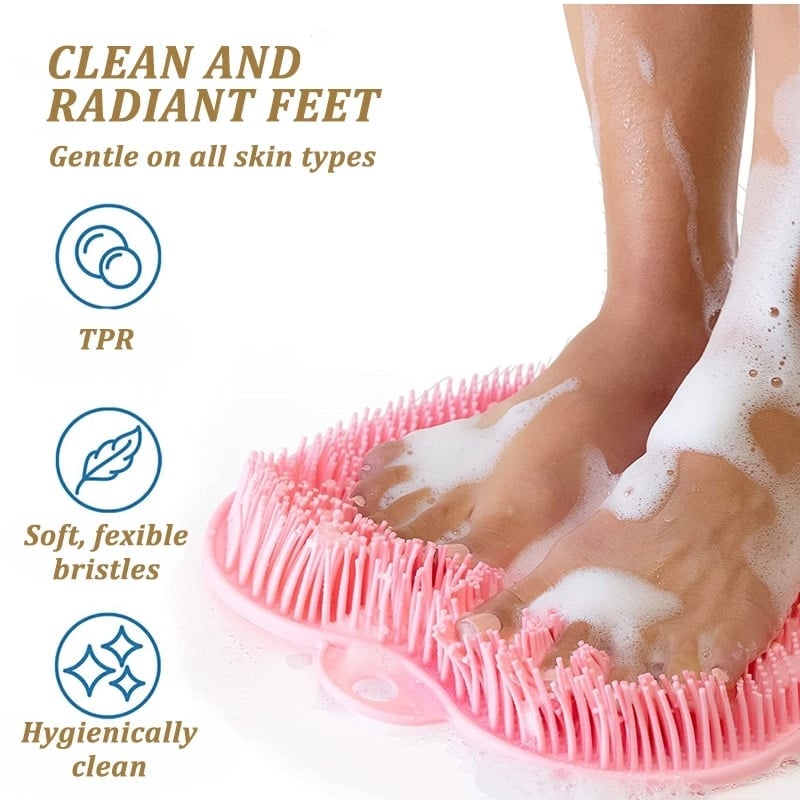 🚿 50% DE DESCONTO – Tapete de Massagem para Pés e Costas no Chuveiro | Esfoliação suave, antiderrapante & prática