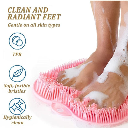 🚿 50% DE DESCONTO – Tapete de Massagem para Pés e Costas no Chuveiro | Esfoliação suave, antiderrapante & prática