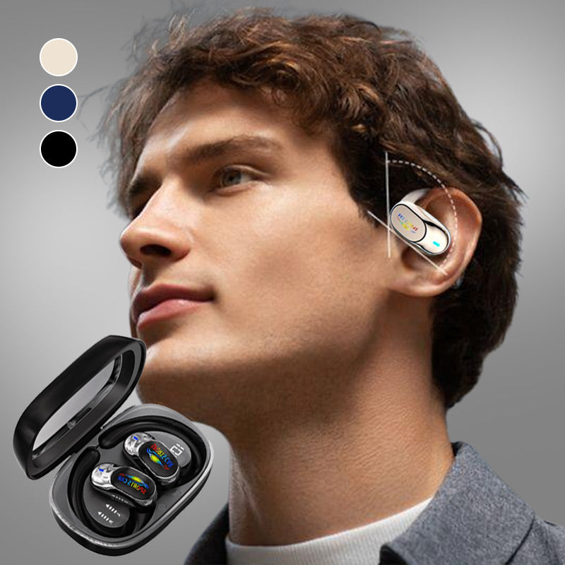 Fones de ouvido abertos à prova d'água com cancelamento de ruído