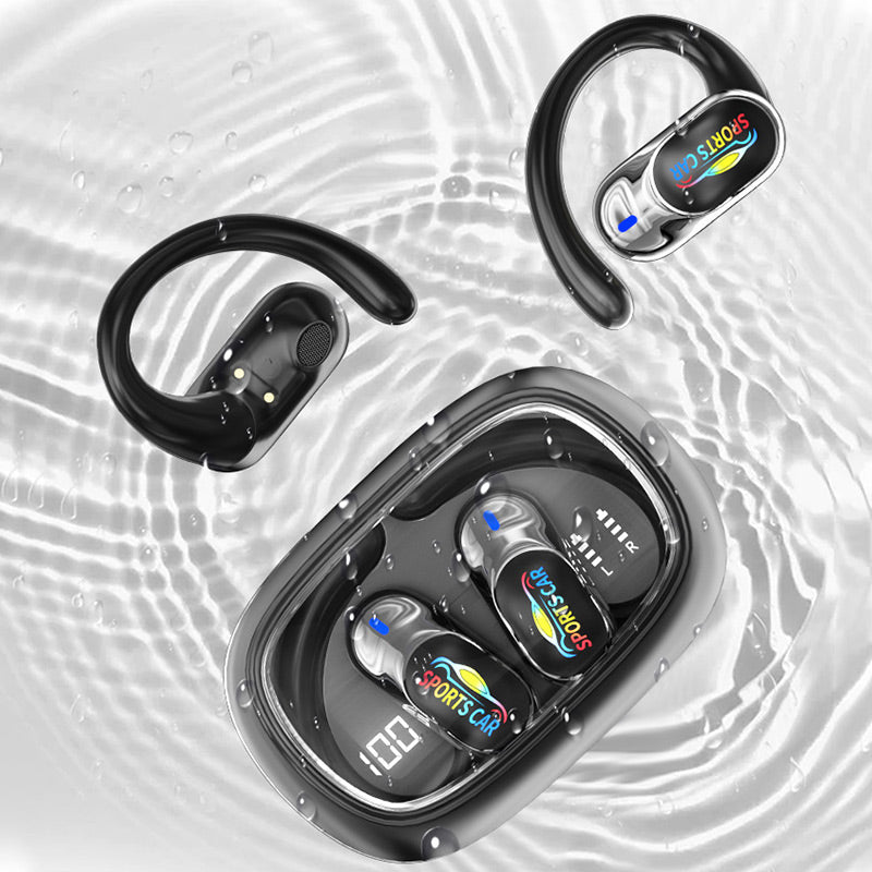 Fones de ouvido abertos à prova d'água com cancelamento de ruído