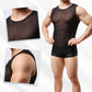 Durchsichtiges Mesh-Tank-Top für Männer