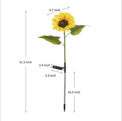 🌻PROMOÇÃO RELÂMPAGO COM 50% DE DESCONTO! Luzes solares em forma de girassol – Decoração luminosa para o jardim ✨🌿【Apresse-se】
