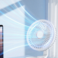 Tragbarer wiederaufladbarer Tischventilator mit oszillierender Funktion